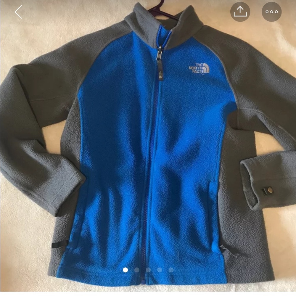 NorthFace blue and grey jacket